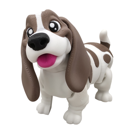 Pies Basset ciemny L13