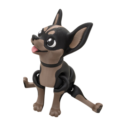 Pies Chihuahua ciemny L16
