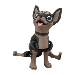 Pies Chihuahua ciemny L16