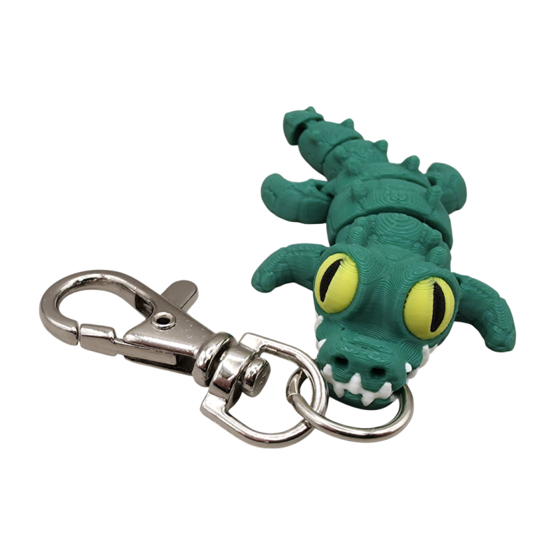 Brelok do kluczy Krokodyl ciemny BA47