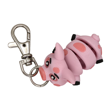Brelok do kluczy Świnka różowa  BA50