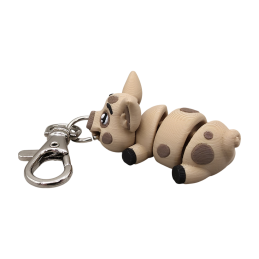 Brelok do kluczy Świnka brązowa  BA51