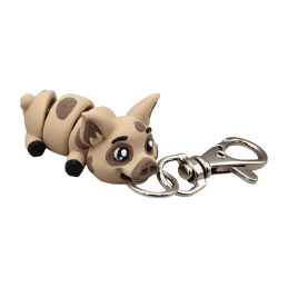 Brelok do kluczy Świnka brązowa  BA51