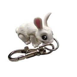Brelok do kluczy Króliczek biały BA43