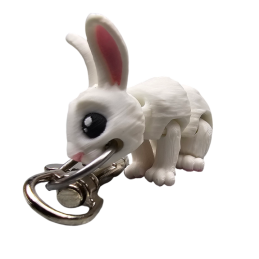Brelok do kluczy Króliczek biały BA43