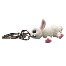 Brelok do kluczy Króliczek biały BA43
