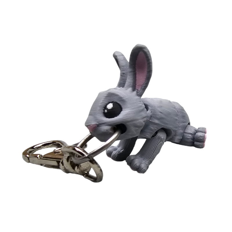 Brelok do kluczy Króliczek siwy BA44