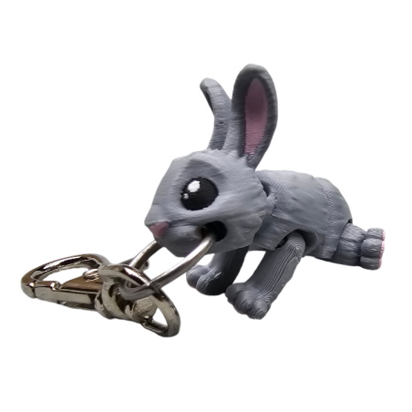 Brelok do kluczy Króliczek siwy BA44