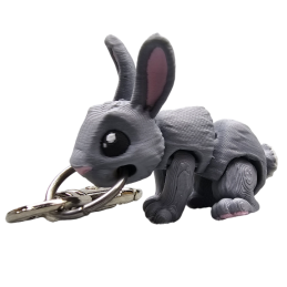 Brelok do kluczy Króliczek siwy BA44