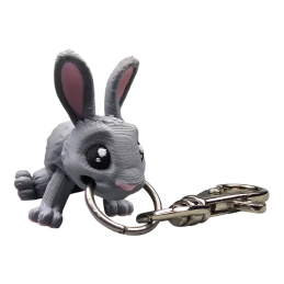 Brelok do kluczy Króliczek siwy BA44