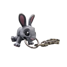 Brelok do kluczy Króliczek siwy BA44