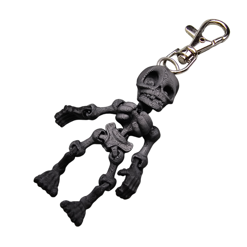 Brelok do kluczy Szkielet czarny BA81